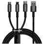 CABO DADOS USB <> MICRO USB/LIGHTNING/USB-C 3.5A 1.5M BASEUS #3 - 2402.0103