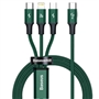 CABO DADOS USB-C <> MICRO USB/LIGHTNING/USB-C 20W 1.5M GREEN - 2402.0701