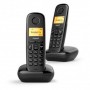 TELEFONE SEM FIO SIEMENS GIGASET A170 DUOS PRETO - 2012.2206