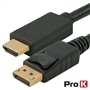 Cabo DisplayPort M -> HDMI M 2,0mt ProK - 2205.3150