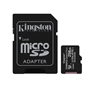 CARTAO MICRO SD 256GB+ADAPT SD CLASSE 10 100MB/S KINGSTON - 2310.2003